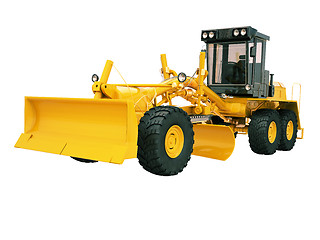 Image showing Modern grader isolated