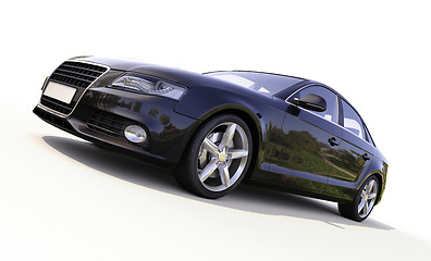 Image showing Modern car on a light background