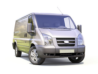 Image showing Gray commercial delivery van