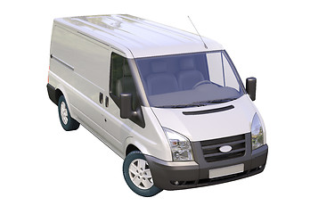 Image showing Commercial van isolated