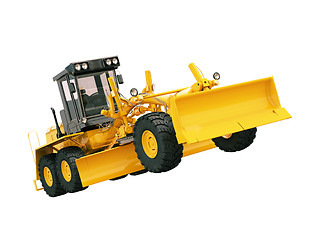 Image showing Modern grader isolated