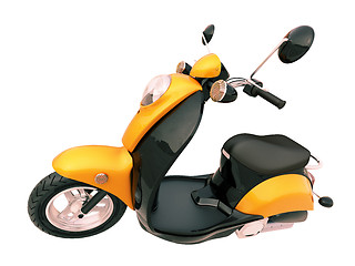 Image showing Classic scooter isolated