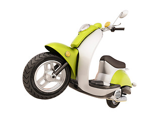 Image showing Classic scooter isolated