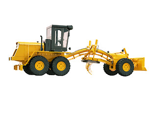 Image showing Modern grader isolated