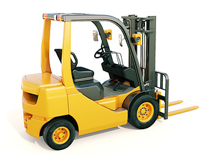 Image showing Forklift truck