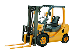 Image showing Forklift truck isolated