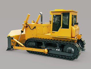 Image showing Heavy crawler bulldozer 