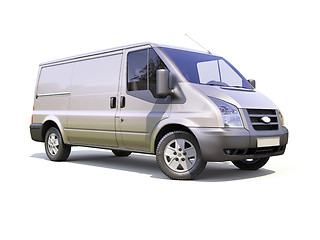 Image showing Gray commercial delivery van