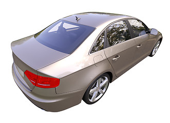 Image showing Modern luxury car isolated