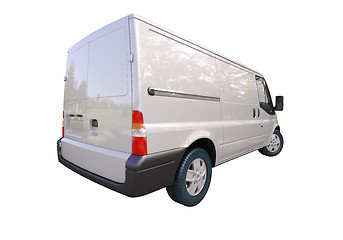 Image showing Commercial van isolated