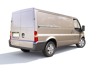 Image showing Gray commercial delivery van