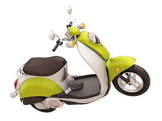 Image showing Classic scooter isolated