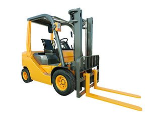 Image showing Forklift truck isolated