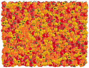 Image showing Bell peppers background. From the Food background series