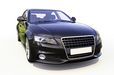 Image showing Modern car on a light background