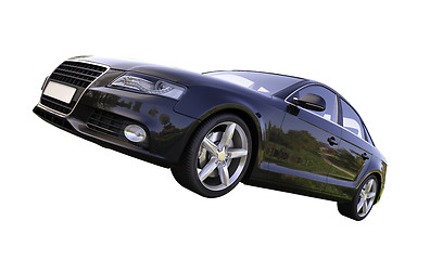 Image showing Modern luxury car isolated