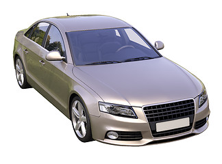 Image showing Modern luxury car isolated