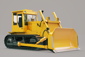 Image showing Heavy crawler bulldozer 