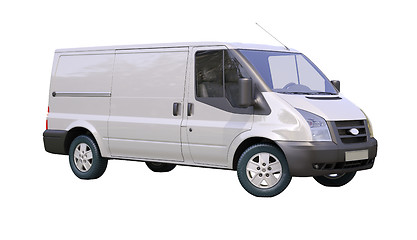 Image showing Commercial van isolated