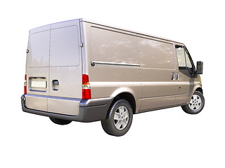 Image showing Gray commercial delivery van