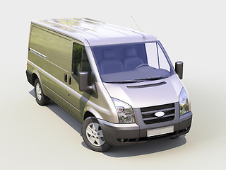 Image showing Gray commercial delivery van