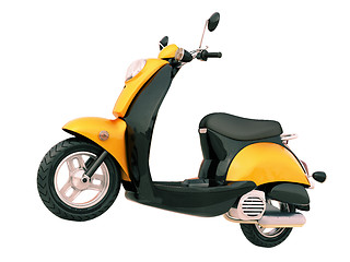 Image showing Classic scooter isolated