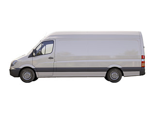 Image showing Commercial van isolated