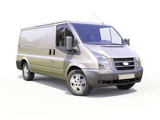 Image showing Gray commercial delivery van