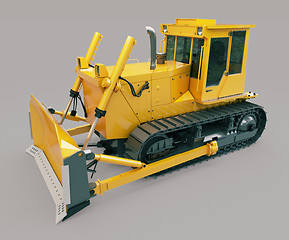 Image showing Heavy crawler bulldozer 