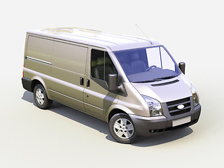 Image showing Gray commercial delivery van