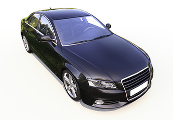 Image showing Modern car on a light background