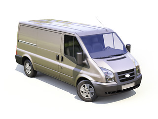 Image showing Gray commercial delivery van