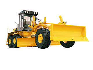 Image showing Modern grader isolated