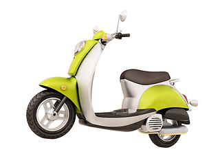 Image showing Classic scooter isolated