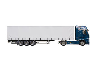 Image showing Semi-trailer truck isolated