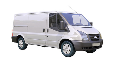 Image showing Commercial van isolated