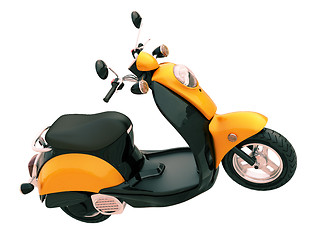 Image showing Classic scooter isolated