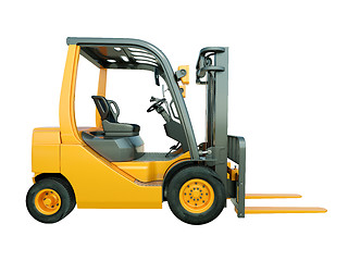 Image showing Forklift truck isolated