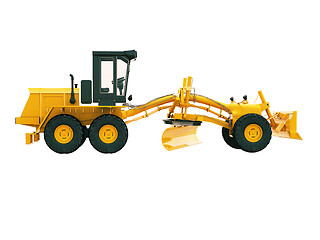 Image showing Modern grader isolated