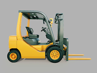 Image showing Forklift truck