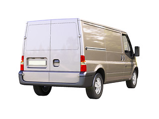 Image showing Gray commercial delivery van