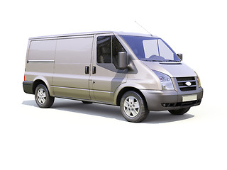 Image showing Gray commercial delivery van