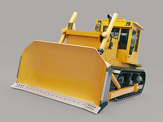 Image showing Heavy crawler bulldozer 