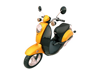 Image showing Classic scooter isolated