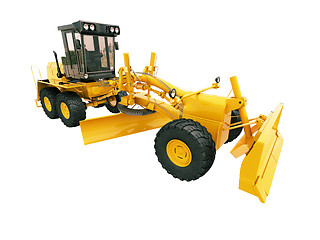 Image showing Modern grader isolated