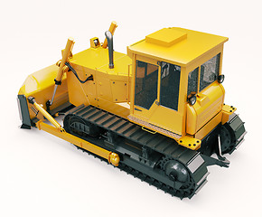 Image showing Heavy crawler bulldozer 