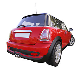 Image showing Modern compact car isolated