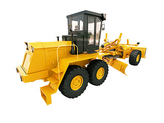 Image showing Modern grader isolated