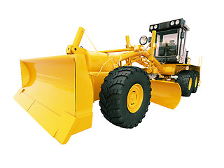 Image showing Modern grader isolated