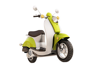 Image showing Classic scooter isolated